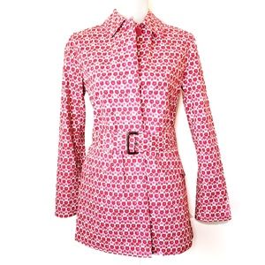 Gap floral trench coat / rain jacket, sz S